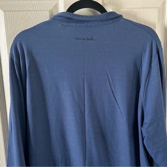 Travis Mathew Golf Blue Half Zip Pullover Athletic Sporty Zippered Pockets Sz Lg - Picture 13 of 16
